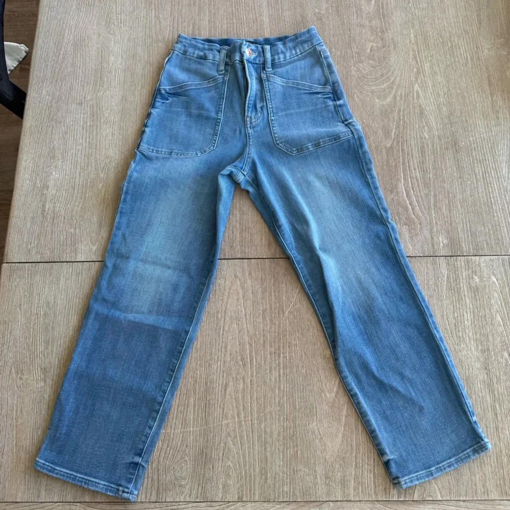 Express Classic Blue Straight Jeans - Picture 1 of 3